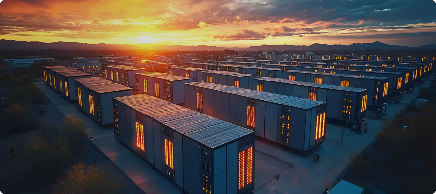 Containerized energy storage charging station with LiFePO4 batteries