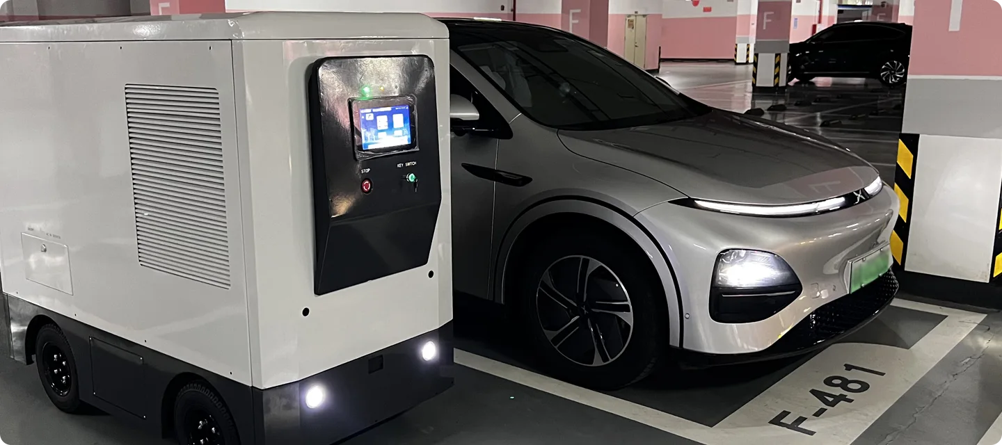 Topband mobile charging robot autonomous EV charging 160 kW fast swap