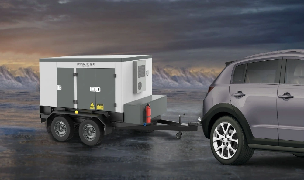 Topband mobile storage vehicle deploying power in rugged terrain