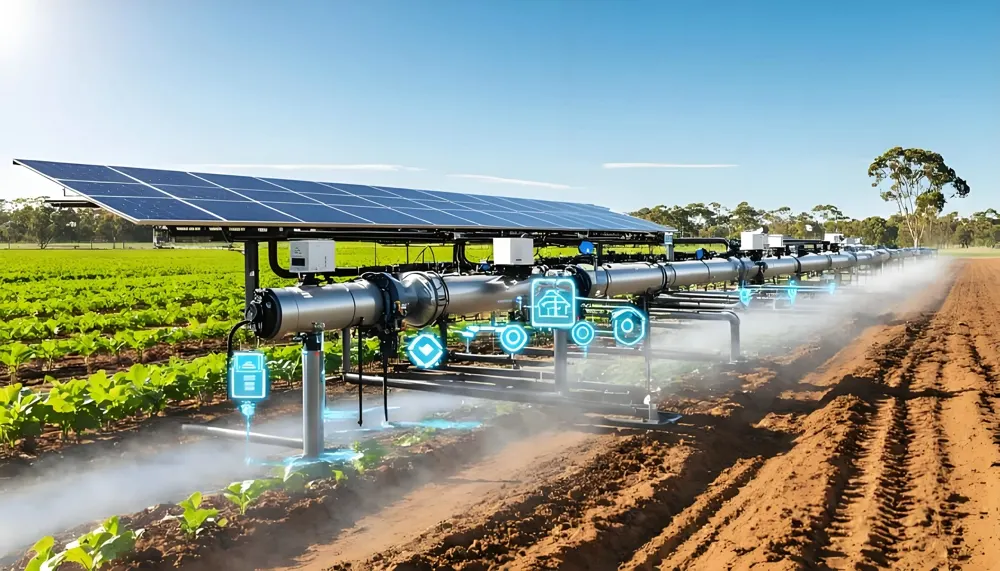 Smart Mobile ESS deployed in farmland for off-grid agricultural irrigation
